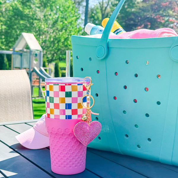 Happy Check - 30oz Charm Tumbler