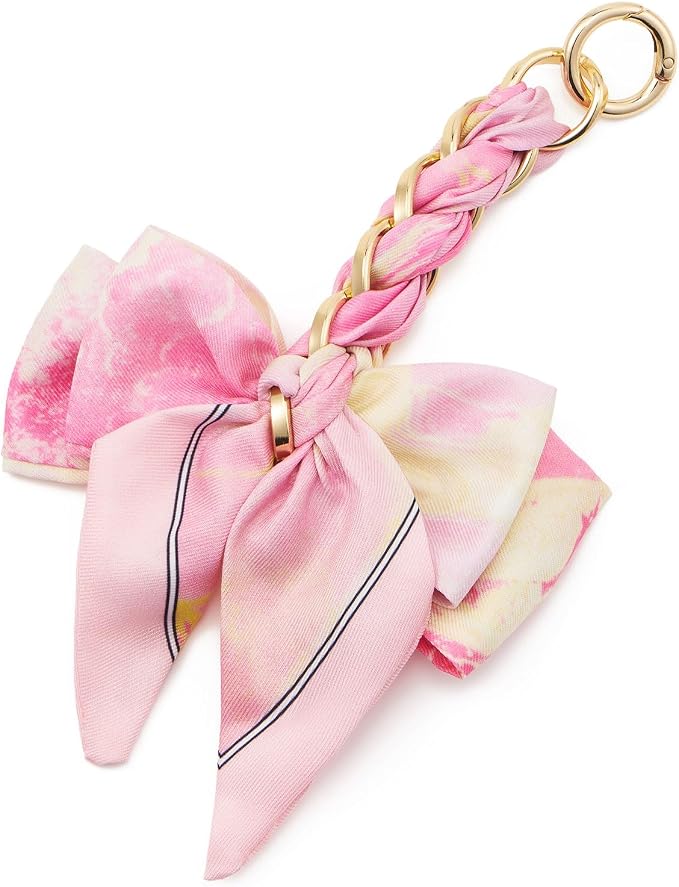 Purse Extender Chain | Pink Bow | 6"