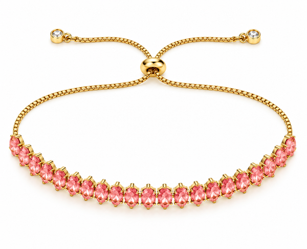 Sparkle Stack Bracelet | Dark Pink