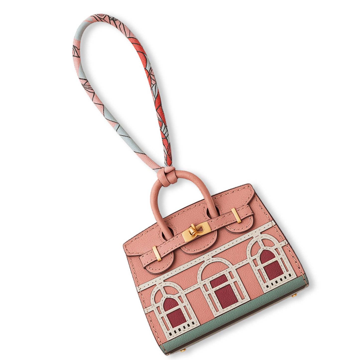 Pink House Mini Bag Charms