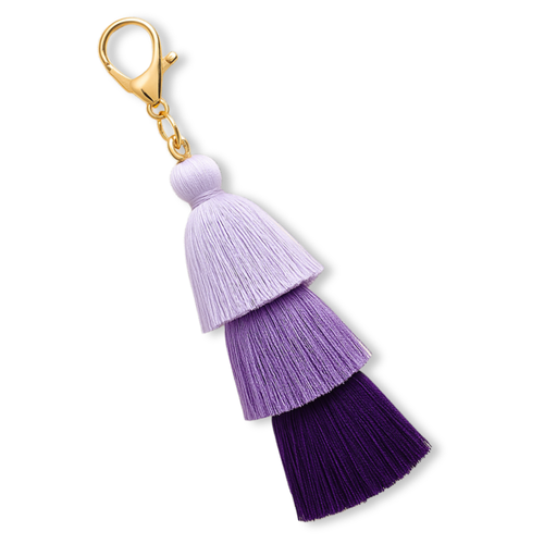 Purple Boho Tassel Charm