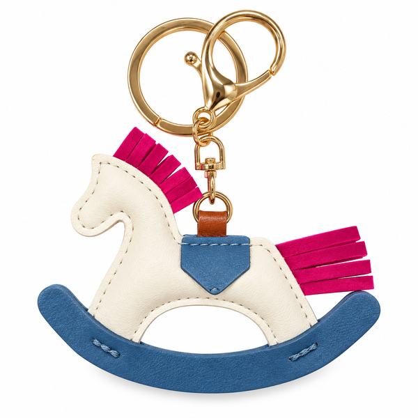 Vegan Leather Rocking Horse Charm