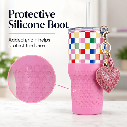 Happy Check - 30oz Charm Tumbler