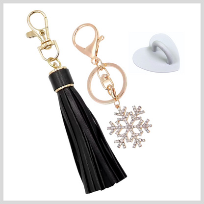 Luxe Snowflake Charm Set (Black)