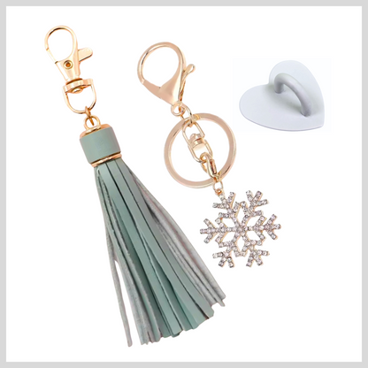 Luxe Snowflake Charm Set (Mint)