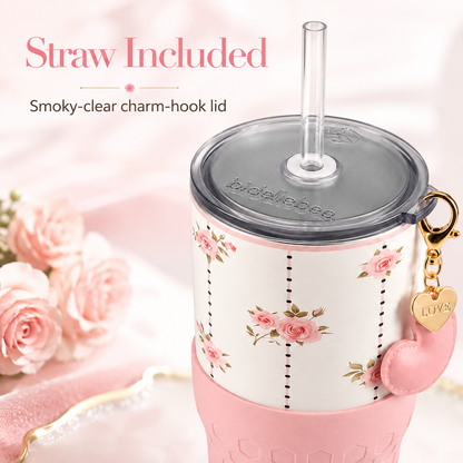 Pink Roses — 30oz Charm Tumbler