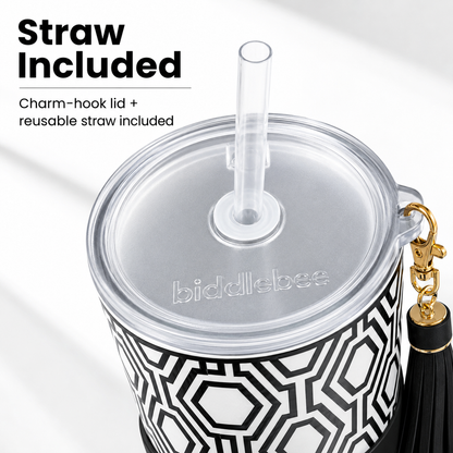 Black & White — 30oz Charm Tumbler