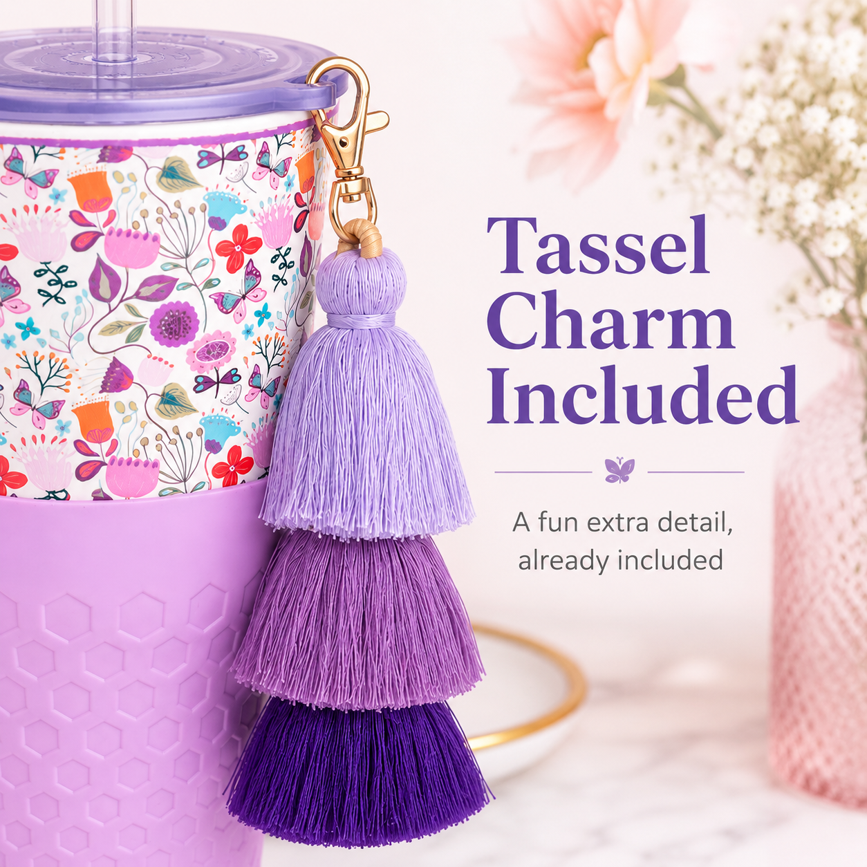 Garden Blooms — 30oz Charm Tumbler
