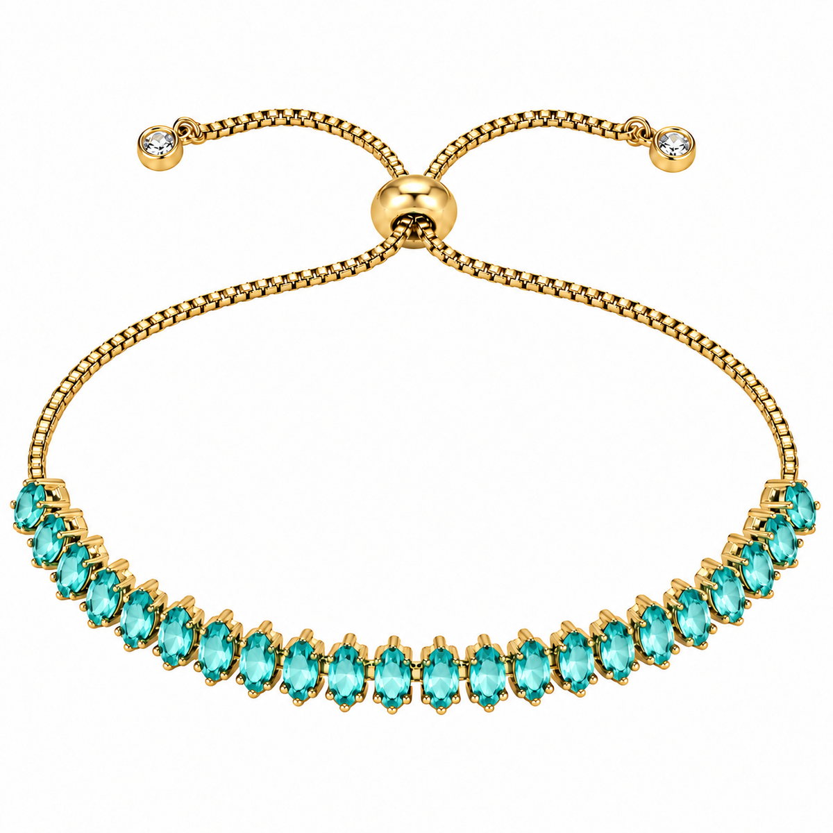 Sparkle Stack Bracelet | Teal
