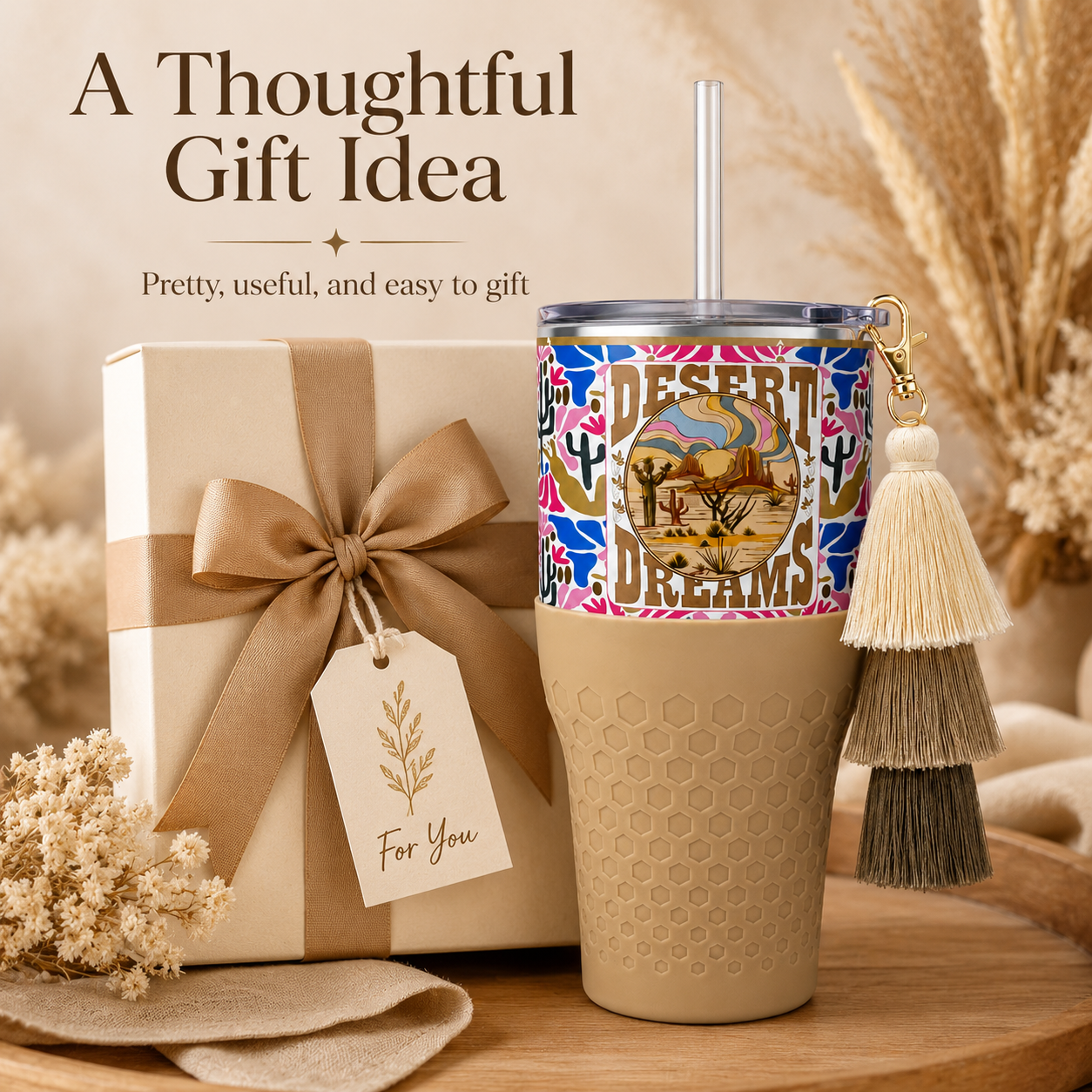 Desert Dreams — 30oz Charm Tumbler