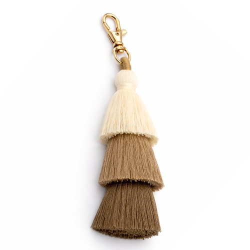 Tan Boho Tassel Charm