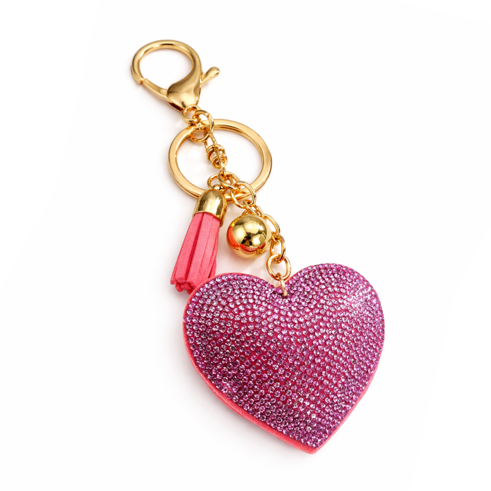 Pink Shimmer Heart Charm