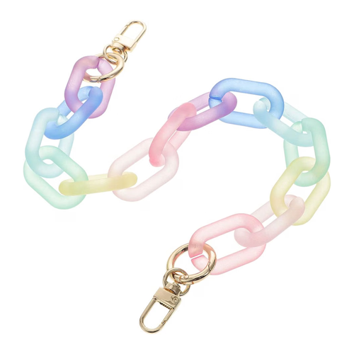 Purse Chain Strap | Rainbow Acrylic | 12"