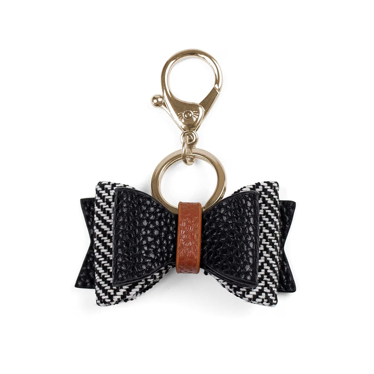 Black Bow Vegan Leather Charm