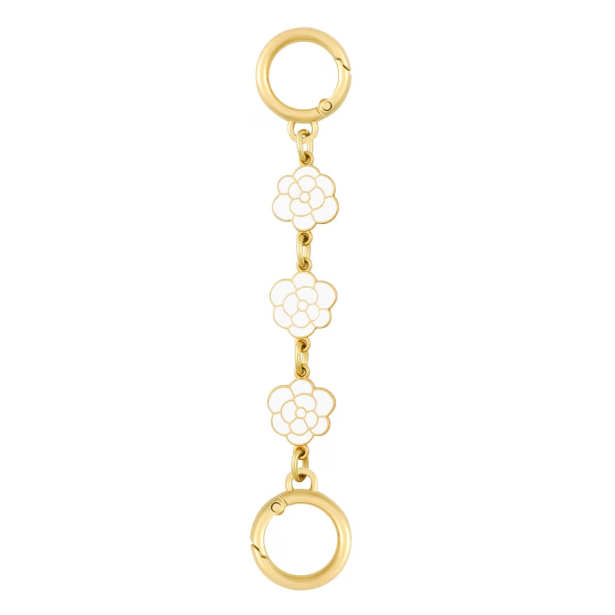 Purse Extender Chain | White Roses | 6"