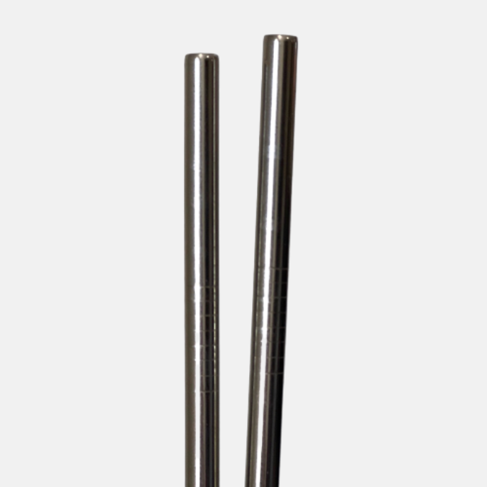 Stainless Steel Straws - 2 Pack - Biddlebee