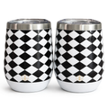 Black & White Wine Tumbler 2-Pack