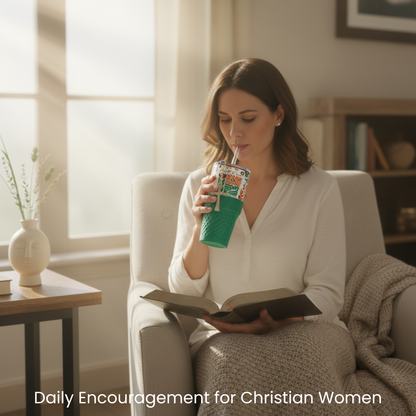 30oz Tumbler - Retro Floral Faith