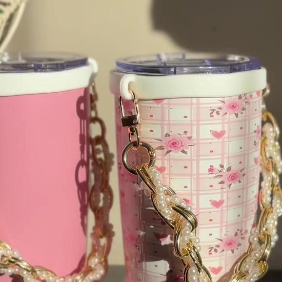 Biddlebee Brew Pink Tumbler motion video